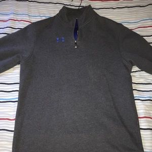 Under armor crew neck zip up